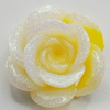 Resin Cabochons, No Hole Headwear & Costume Accessory, Flower, About 19mm in diameter, Sold by Bag