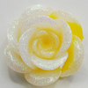 Resin Cabochons, No Hole Headwear & Costume Accessory, Flower, About 19mm in diameter, Sold by Bag