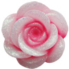 Resin Cabochons, No Hole Headwear & Costume Accessory, Flower, About 19mm in diameter, Sold by Bag