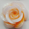 Resin Cabochons, No Hole Headwear & Costume Accessory, Flower, About 19mm in diameter, Sold by Bag