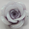 Resin Cabochons, No Hole Headwear & Costume Accessory, Flower, About 19mm in diameter, Sold by Bag