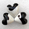 Lampwork Beads, Heart 20mm Hole:About 2mm, Sold by PC