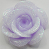 Resin Cabochons, No Hole Headwear & Costume Accessory, Flower, About 19mm in diameter, Sold by Bag