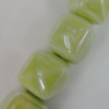 Porcelain Beads, Cube 18mm, Hole:About 1.5mm, Sold by Bag