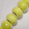 Porcelain Beads, 15x10mm, Hole:About 1.5mm, Sold by Bag