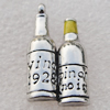 Pendant/Charm Zinc Alloy Jewelry Findings Lead-free, 23x12mm Hole:1.2mm, Sold Pkg of 500