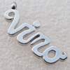 Pendant/Charm Zinc Alloy Jewelry Findings Lead-free, 23.5x9mm Hole:1.5mm, Sold Pkg of 500