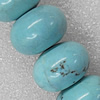 Turquoise Beads, Rondelle 10x6mm Hole:About 1.5mm, Sold per 15.7-Inch Strand