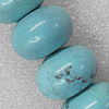 Turquoise Beads, Rondelle 18x7mm Hole:About 1.5mm, Sold per 15.7-Inch Strand