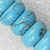 Turquoise Beads, Rondelle 10x6mm Hole:About 1.5mm, Sold per 15.7-Inch Strand