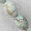 Turquoise Beads, Oval 8x10 mm Hole:About 1.5mm, Sold per 15.7-Inch Strand