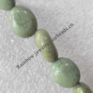 Turquoise Beads, 12x16mm Hole:About 1.5mm, Sold per 15.7-Inch Strand