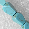 Turquoise Beads, 10x7mm Hole:About 1.5mm, Sold per 15.7-Inch Strand