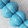Turquoise Beads, pumpkin Bead 18x11mm Hole:About 1.5mm, Sold per 15.7-Inch Strand