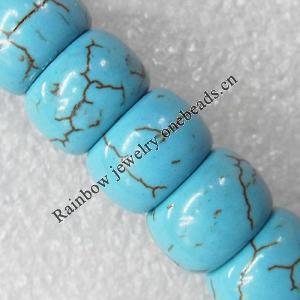 Turquoise Beads, Rondelle 10x6mm Hole:About 1.5mm, Sold per 15.7-Inch Strand