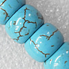 Turquoise Beads, Rondelle 10x6mm Hole:About 1.5mm, Sold per 15.7-Inch Strand