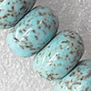 Turquoise Beads, Rondelle 10x6mm Hole:About 1.5mm, Sold per 15.7-Inch Strand