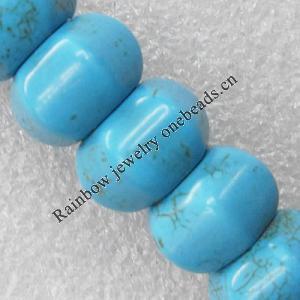 Turquoise Beads, 16mm Hole:About 1.5mm, Sold per 15.7-Inch Strand