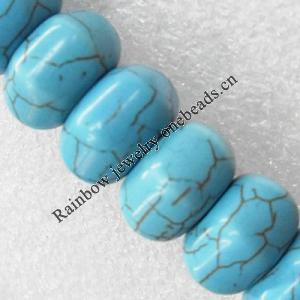Turquoise Beads, 16mm Hole:About 1.5mm, Sold per 15.7-Inch Strand