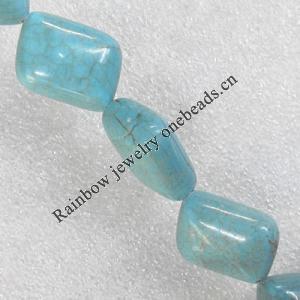Turquoise Beads, 20x15mm Hole:About 1.5mm, Sold per 15.7-Inch Strand