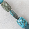 Turquoise Beads, Rectangle 13x18mm Hole:About 1.5mm, Sold per 15.7-Inch Strand