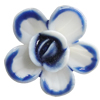 Porcelain Cabochons, No Hole Headwear & Costume Accessory, Flower Size:About 20mm, Sold By Bag