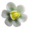 Porcelain Cabochons, No Hole Headwear & Costume Accessory, Flower Size:About 20mm, Sold By Bag