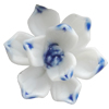 Porcelain Cabochons, No Hole Headwear & Costume Accessory, Flower Size:About 17mm, Sold By Bag