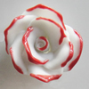 Porcelain Cabochons, No Hole Headwear & Costume Accessory, Flower Size:About 16mm, Sold By Bag