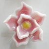 Porcelain Cabochons, No Hole Headwear & Costume Accessory, Flower Size:About 18mm, Sold By Bag