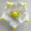 Porcelain Cabochons, No Hole Headwear & Costume Accessory, Flower Size:About 20mm, Sold By Bag