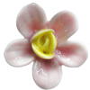 Porcelain Cabochons, No Hole Headwear & Costume Accessory, Flower Size:About 20mm, Sold By Bag