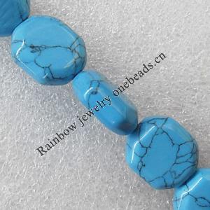 Turquoise Beads, 19x22mm Hole:About 1.5mm, Sold per 15.7-Inch Strand
