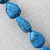 Turquoise Beads, 8x14mm Hole:About 1.5mm, Sold per 15.7-Inch Strand