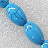 Turquoise Beads, Oval 10x16mm Hole:About 1.5mm, Sold per 15.7-Inch Strand