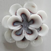 Porcelain Cabochons, No Hole Headwear & Costume Accessory, Flower Size:About 20mm, Sold By Bag