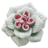 Porcelain Pendants, Flower Size:about 50mm, Sold By Bag