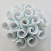 Porcelain Pendants, Flower Size:about 52mm Hole:4.5mm, Sold By Bag