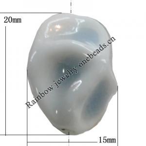 Porcelain Beads, 20x15mm, Hole:2mm, Sold by Bag