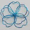 Iron Thread Component Handmade Lead-free, Flower 65mm, Sold by Bag