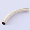 Copper/Brass Curved Tube, Lead Free, 3x20mm, Sold by Bag