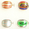 Lampwork Glass Rings, Mix Color and Mix Style About 20-25mm Hole:17-19mm, Sold by Group