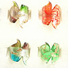 Lampwork Glass Rings, Mix Color and Mix Style About 18-30mm Hole:17-19mm, Sold by Group
