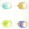 Lampwork Glass Rings, Mix Color and Mix Style About 18-22mm Hole:17-19mm, Sold by Group