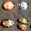 Lampwork Glass Rings, Mix Color and Mix Style About 18-30mm Hole:17-19mm, Sold by Group