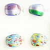 Lampwork Glass Rings, Mix Color and Mix Style About 20-25mm Hole:17-19mm, Sold by Group