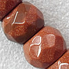 Gold sand Stone Beads, Faceted Rondelle 13x18mm Hole:About 1.5mm, Sold per 15.7-inch strand