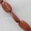 Gold sand Stone Beads, 20x30mm Hole:About 1.5mm, Sold per 15.7-inch strand