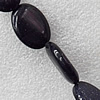 Blue sand Stone Beads, Flat Oval 18x25mm Hole:About 1.5mm, Sold per 15.7-inch strand