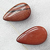 Gold sand Stone Beads, Teardrop 27x47mm Hole:About 1.5mm, Sold by PC